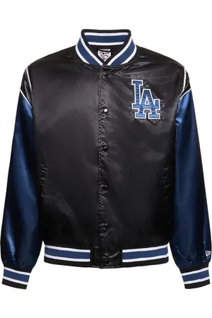 New Era Mlb La Dodgers Satin Varsity Jacket