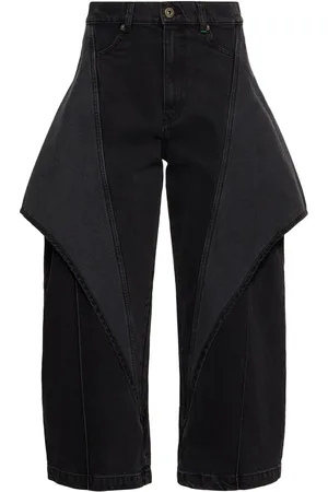 J.W.Anderson Cropped Sculptural Wide Leg Jeans