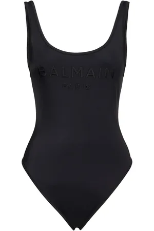 Balmain Logo Lycra One Piece Swimsuit