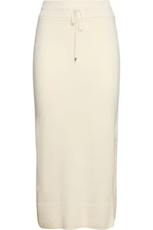 ERMANNO SCERVINO Knitted Elastic Waist Midi Skirt