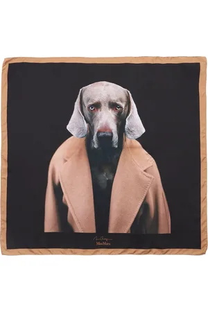 Max Mara Madame Dog Silk Scarf