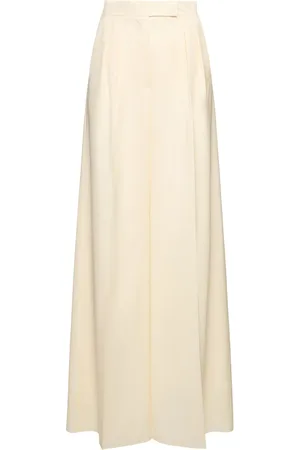 Max Mara Piombo Wool Wide Pants