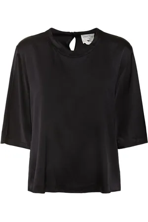 FORTE FORTE Stretch Heavy Silk Satin T-shirt
