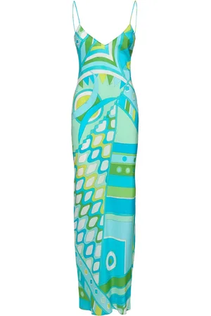 Puccini Silk Crepe Long Dress