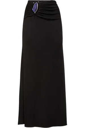 CHRISTOPHER ESBER Moodstone Ruched Long Skirt