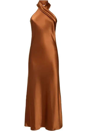 GALVAN Pandora Midi Halter Dress