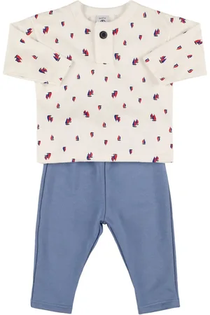 Petit Bateau Printed Cotton T-shirt & Pants