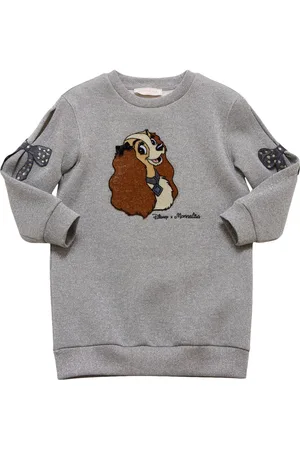MONNALISA Lady And The Tramp Print Sweat Dress