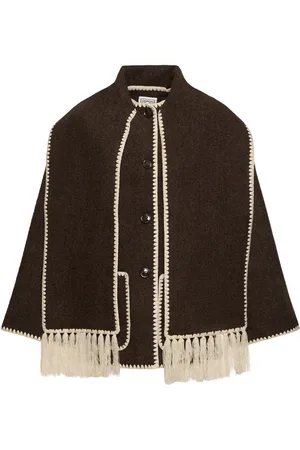 Totême Embroidered Wool Scarf Jacket