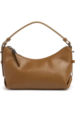 Brunello Cucinelli Medium Grain Leather Shoulder Bag