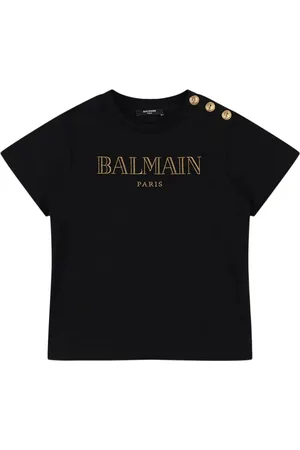 Balmain Logo Printed Cotton Jersey T-shirt