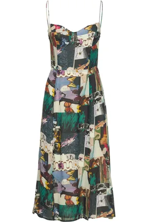 Reformation Juliette Printed Long Dress