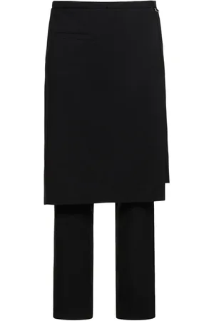 Courrèges Tailored Wool Pants W/overskirt