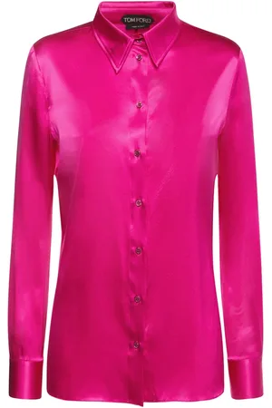 Tom Ford Stretch Silk Satin Fitted Shirt