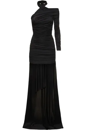 GIUSEPPE DI MORABITO Stretch Jersey Asymmetric Mini Dress