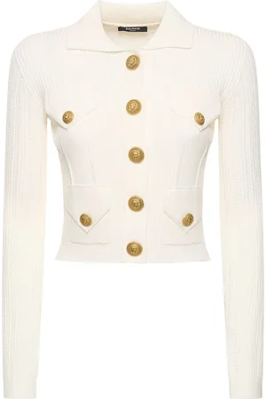 Balmain Rib Knit Cardigan