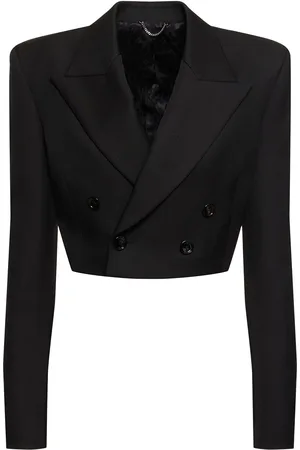 MAGDA BUTRYM Wool Dbl Breasted Cropped Jacket