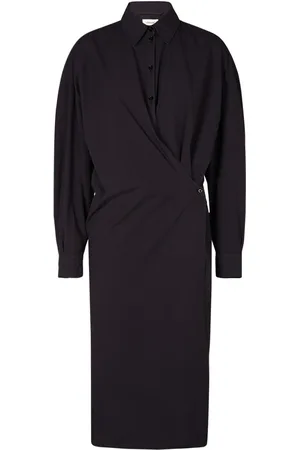 LEMAIRE Twisted Cotton Midi Dress