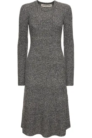 Designers Remix Carmen Ribbed Wool Midi Dress