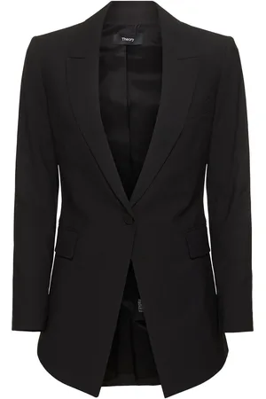 THEORY Etiennette Wool Blend Crepe Blazer