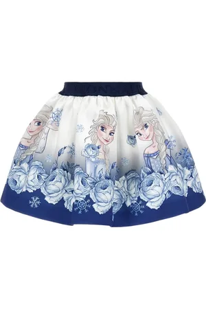 MONNALISA Elsa Print Poly Skirt