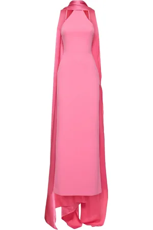 Solace Ophelia Crepe & Satin Maxi Dress