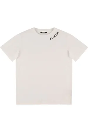 Balmain Cotton Jersey T-shirt W/ Logo