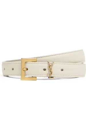 Saint Laurent 20mm Monogram Leather Belt