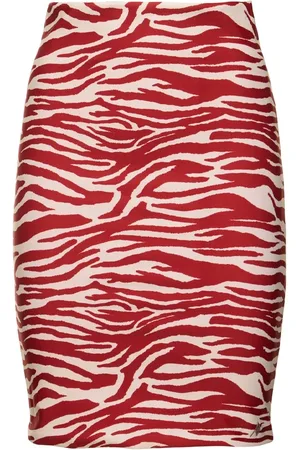 The Attico Printed Lycra Draped Low Rise Mini Skirt