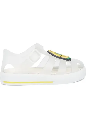 Dolce & Gabbana Logo Flower Jelly Sandals