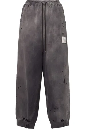 MIHARA YASUHIRO Sun Distressed Cotton Pants