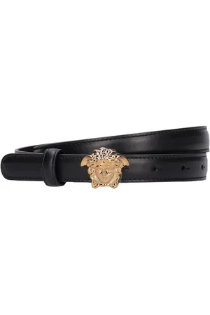 VERSACE 2cm Medusa Leather Belt