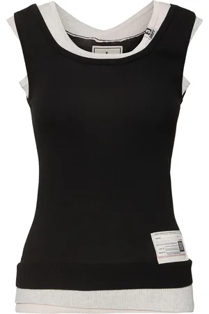MIHARA YASUHIRO Like Layered Knit Jersey Tank Top