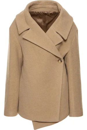 Totême Wool Blend Felt Wrap Jacket