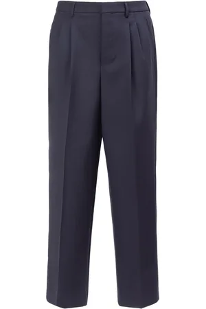 Ami Wool & Viscose Twill Straight Pants
