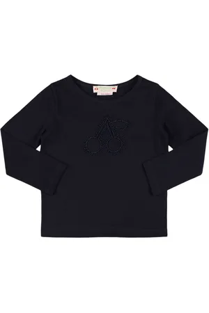 BONPOINT Cotton Jersey Long Sleeved T-shirt