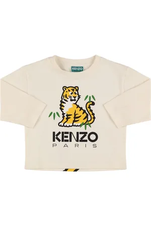 Kenzo Printed Cotton Jersey Longlseeve T-shirt