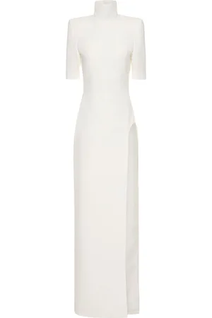 Monot Crepe Turtleneck Long Dress