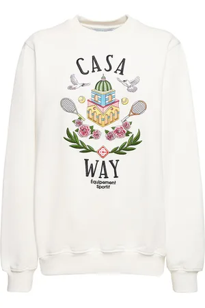 Casablanca Casa Way Embroidered Jersey Sweatshirt