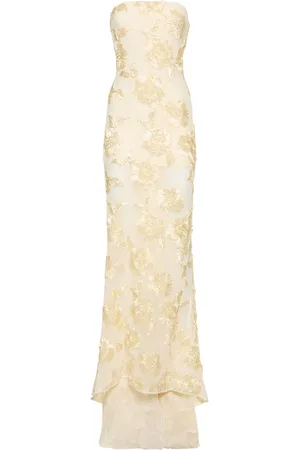 ROTATE 3d Mesh Maxi Tube Dress