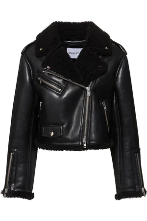 Stand Studio Lillia Cropped Faux Leather Jacket