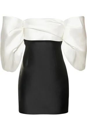 Solace Elina Off-the-shoulder Twill Mini Dress