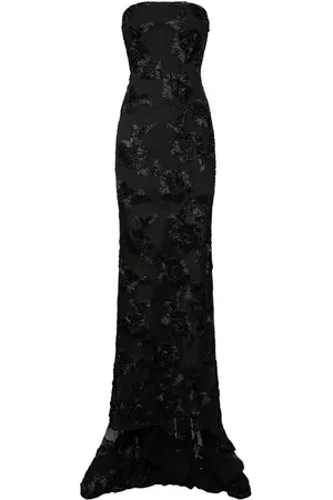 ROTATE Alberty Mesh Maxi Tube Dress