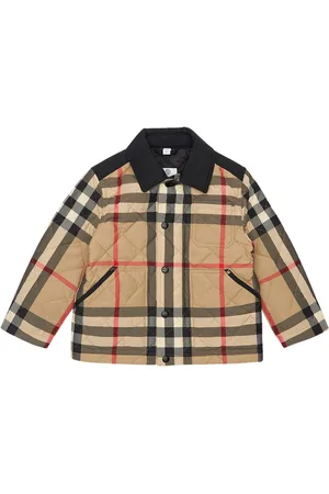 Burberry Check Print Quilted Nylon Puffer Jacket