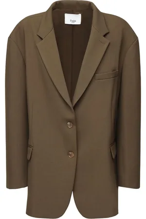 The Frankie Shop Bea Oversized Tech Twill Blazer