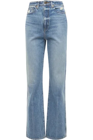 Khaite Danielle High Rise Straight Jeans