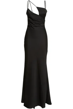 The Attico Melva Double Satin Long Dress