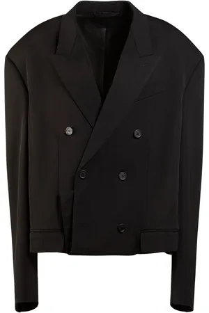 Balenciaga Folded Tailored Wool Blazer