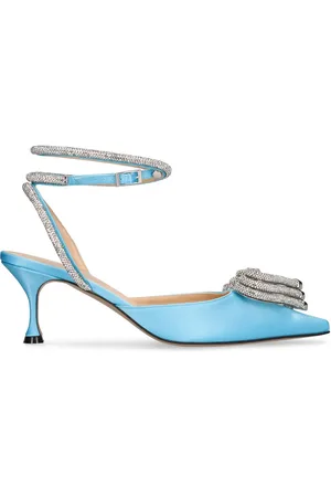 Mach & Mach 65mm Triple Heart Satin Pumps