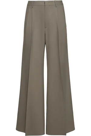 Etro Extra Wide Pleated Wool Pants